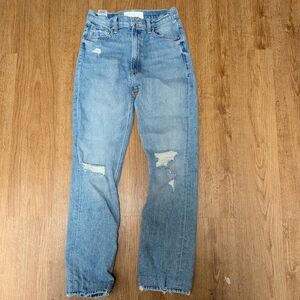 Mother Distressed Blue Jeans